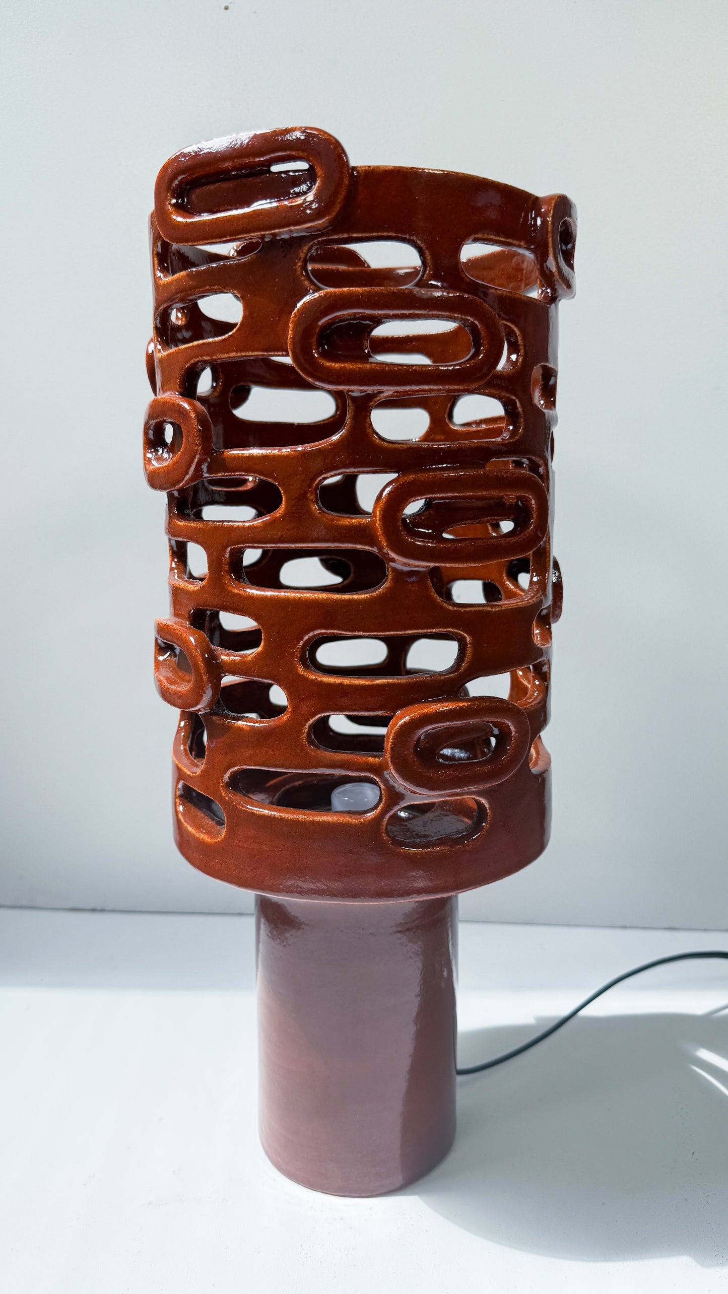 Retro Speckle Sienna Lamp