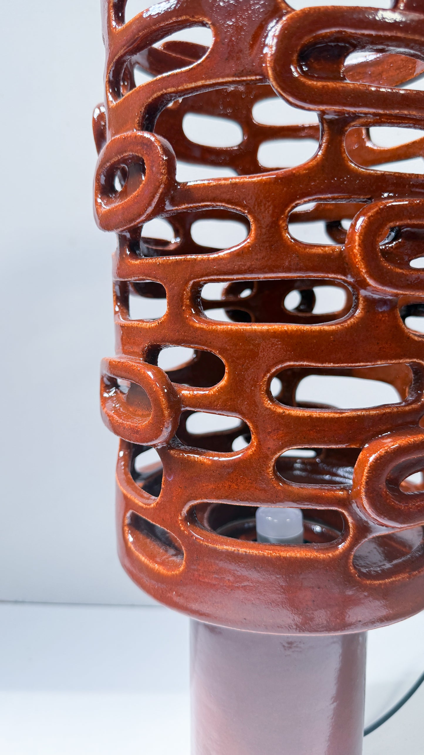 Retro Speckle Sienna Lamp