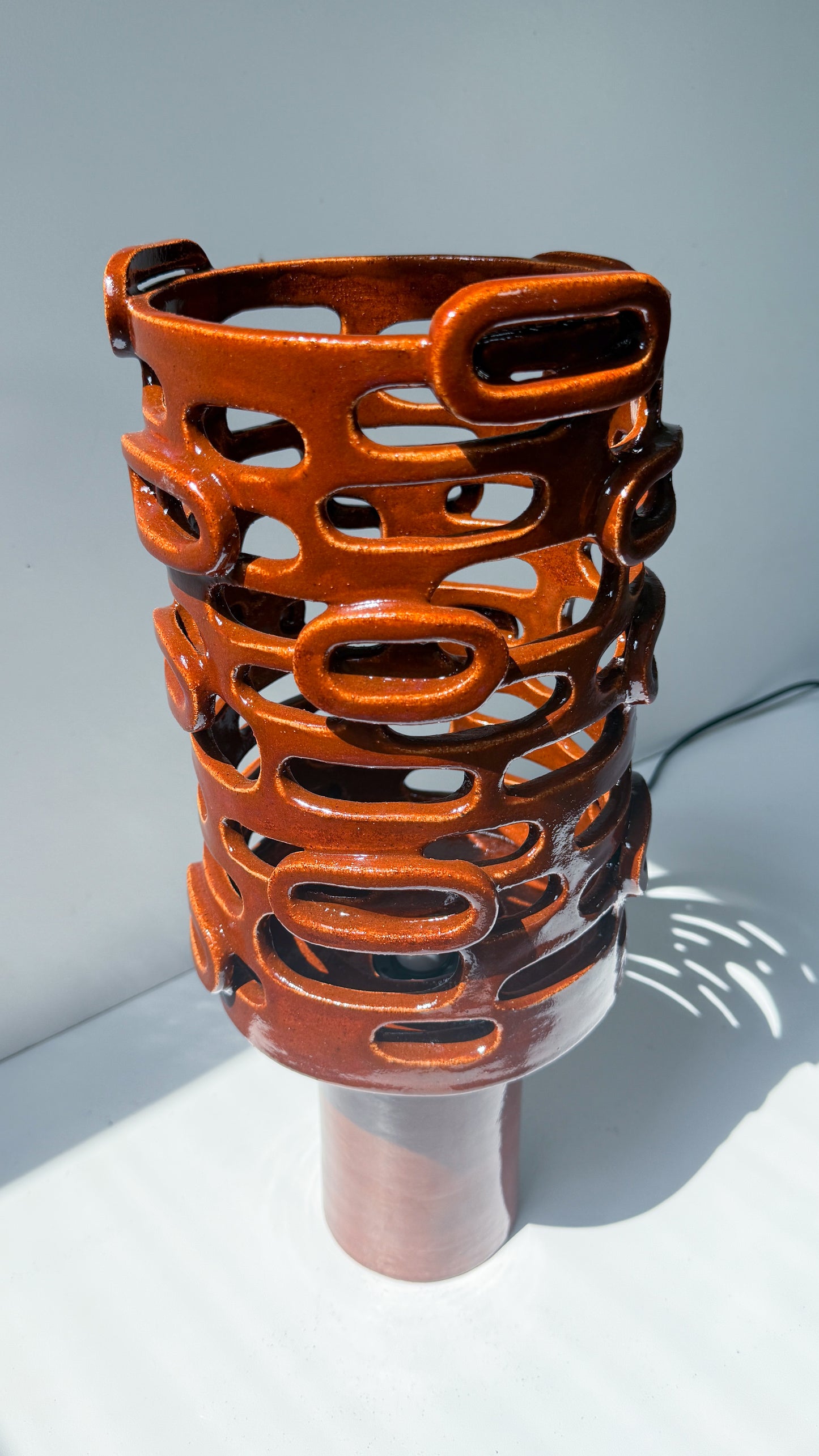 Retro Speckle Sienna Lamp