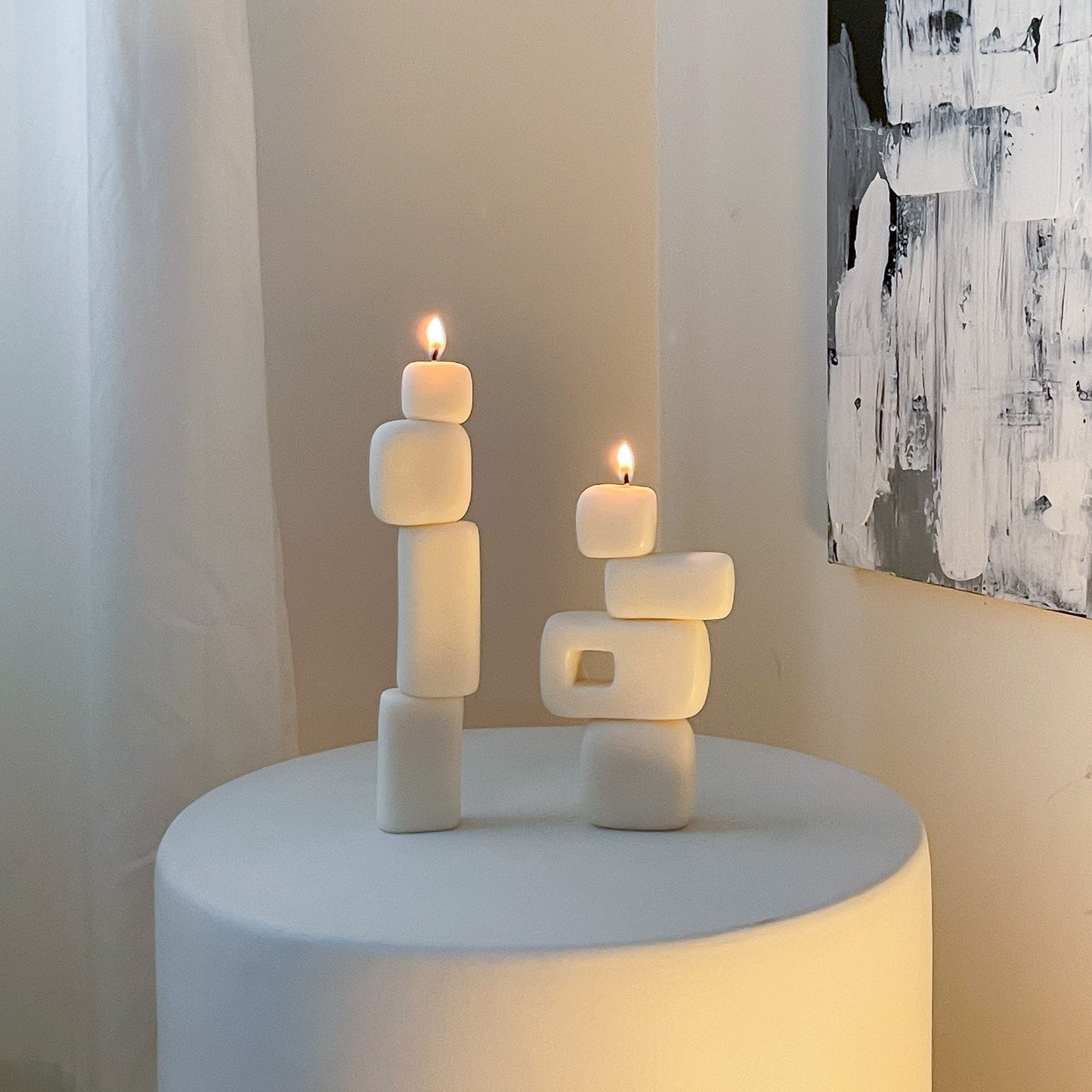 Cubed Sculptural Candle