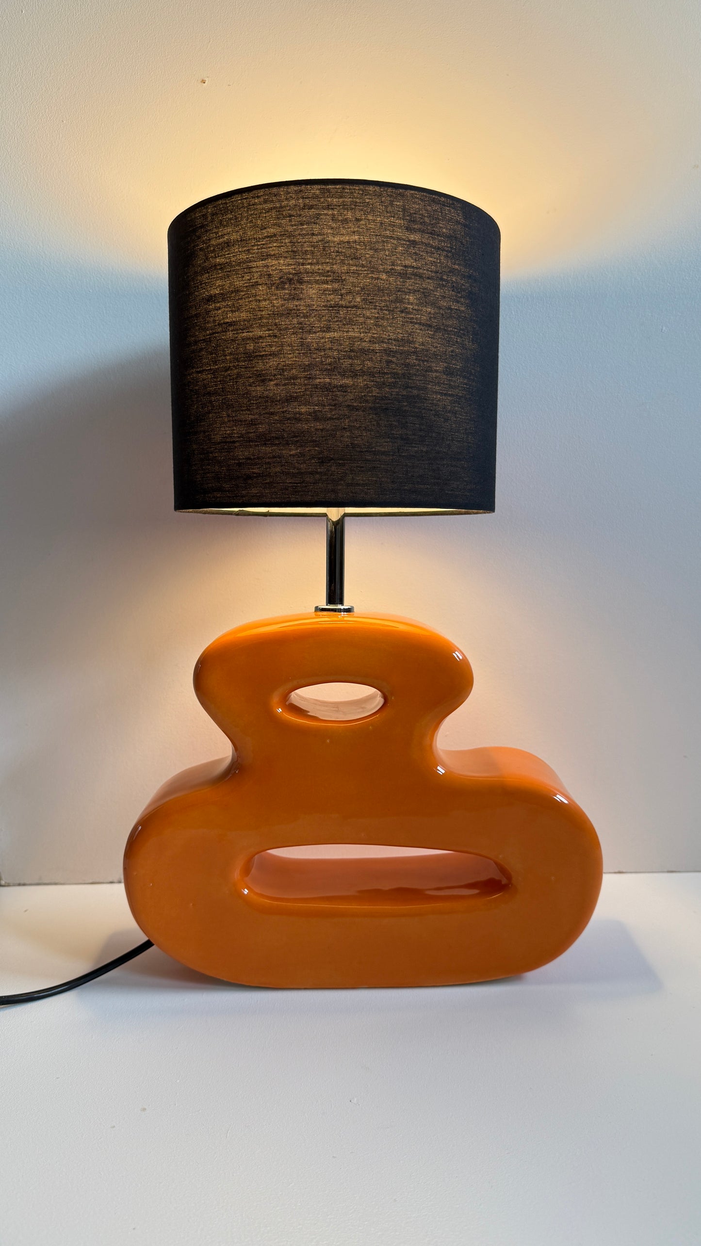 Orange Curve Futuristic Lamp