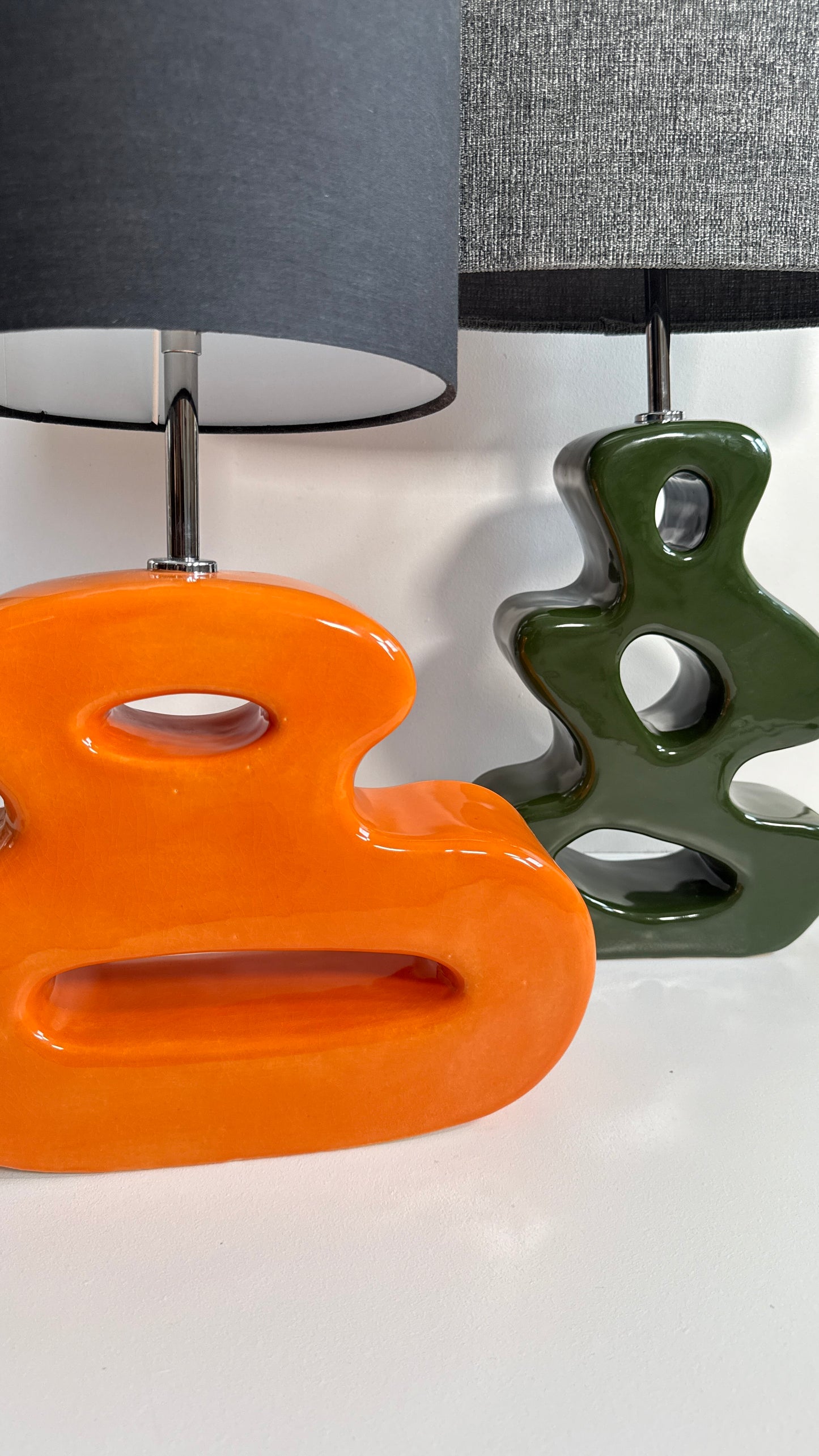Orange Curve Futuristic Lamp